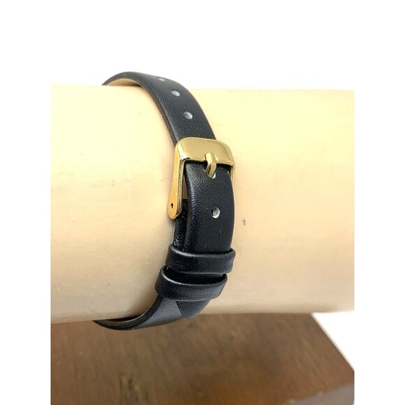 Armitron Women\'s Watch 75/2447GPB Quartz Gold Black Leather Strap 24mm main image 14
